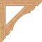 Ekena Millwork Olympic Slat Smooth Bracket w/ Offset Brace, Western Red Cedar, 7 1/2"W x 44"D x 44"H BKT0806X44X44OLY06SWR - alternate 4